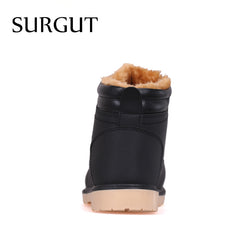 Hot Newest Keep Warm Men Winter Boots High Quality pu Leather Casual Boots Working Fahsion Boots Essential Shoes