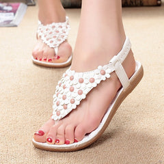 Women Sandals Summer Women Shoes 2018 Fashion Flip Flops Women Flat Sandals With Flowers Bohemian Ladies Flat Shoes