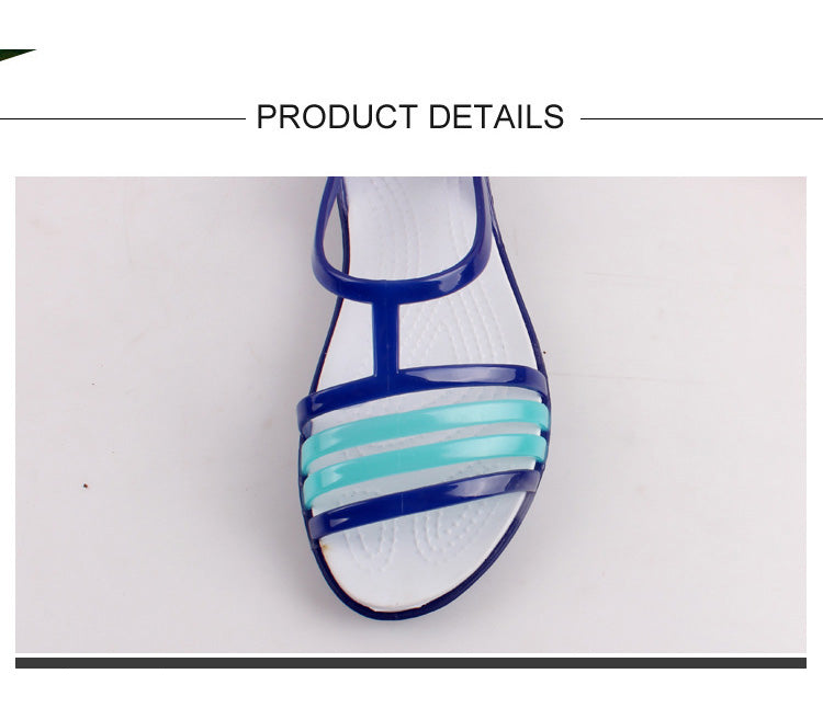 Women Shoes Casual Flat Sandals Jelly Shoes Comfortable Summer Ladies Shoes Flip Flops High Quality Women Sandals