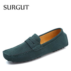 Fashion Summer Style Soft Moccasins Men Loafers High Quality Genuine Leather Shoes Men Flats Gommino Driving Shoes