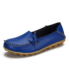 Soft Leisure Flats Women Leather Shoes Moccasins Mother Loafers  Casual Female Driving Ballet Footwear