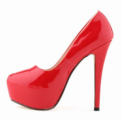 Platform Pumps Women Sexy Extremely High Heels Shoes Bridal Stiletto Red Ladies Wedding Party Shoes 817-1PA