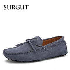 Fashion Summer Spring Men Shoes Loafers Real Leather Boat Shoes Breathable Male Casual Flats Loafers