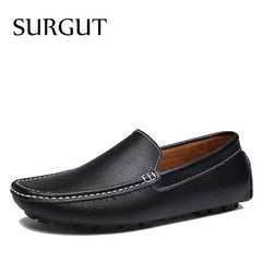 Cow Split Leather Men Flat Shoes Brand Moccasins Men Loafers Driving Shoes Fashion Casual Shoes Hot Sell