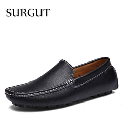 Cow Split Leather Men Flat Shoes Brand Moccasins Men Loafers Driving Shoes Fashion Casual Shoes Hot Sell