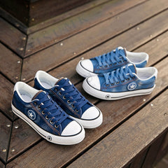 Women Casual Shoes Canvas New Denim Trainers Stars Fashion Flats Basket Tenis Feminino Size 35-44