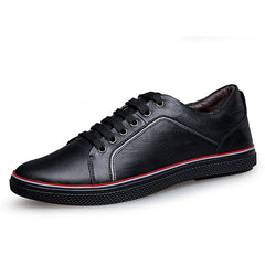 Vintage Genuine Leather Men Shoes Casual Handmade Breathable Spring Autumn Ankle Men Flats Shoes