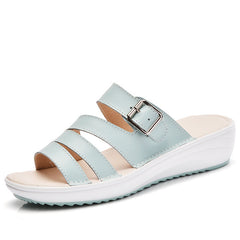 Women Slippers Fashion Flip Flops Women Shoes Wedges Slippers New Summer Women Sandals Comfortable Buckle Ladies Sandals