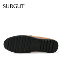 Soft Loafers For Men Casual Shoes Summer Breathable Luxury Brand Pu Flat Shoes Big Size 37-47