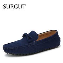 four Season Men Fashion Shoes Slip On Flat Shoes Men Casual Shoes Comfortable Genuine Leather Men Loafers