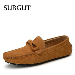 four Season Men Fashion Shoes Slip On Flat Shoes Men Casual Shoes Comfortable Genuine Leather Men Loafers