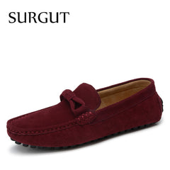 four Season Men Fashion Shoes Slip On Flat Shoes Men Casual Shoes Comfortable Genuine Leather Men Loafers