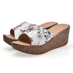 Women Sandals Summer Wedges Sandals Women Slippers Platform Shoes Beach Sandals Flat Slippers Ladies Shoes Peep Toe