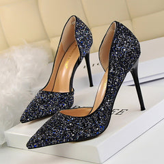 Women Pumps Wedding Shoes Bling Sexy High Heels Women Shoes Gold Fashion Glitter Ladies Shoes