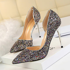 Women Pumps Wedding Shoes Bling Sexy High Heels Women Shoes Gold Fashion Glitter Ladies Shoes