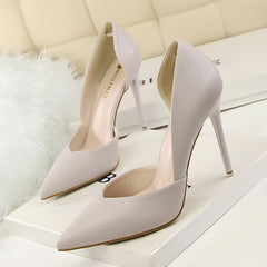 Women Pumps High Heels Shoes Women Fashion Casual Wedding Shoes Ladies Pointed Toe Sexy High Heel Pink