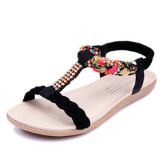 Bohemian Women Sandals Fashion Flip Flops Women Shoes  Summer Flat Sandals Fashion Beach Sandals Ladies Shoes