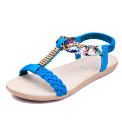 Bohemian Women Sandals Fashion Flip Flops Women Shoes  Summer Flat Sandals Fashion Beach Sandals Ladies Shoes